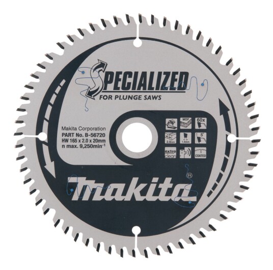 Makita Sirkelsagblad 165mm T60 for MDF og Laminat B-56786