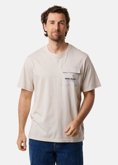 Slade Slade Pocket Tee Lt Khaki S T-Shirts