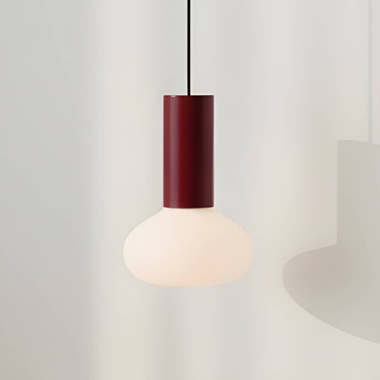 Pendellampe i glass Flo ALDEX dimbar Rød Stue / spisestue Metall Design