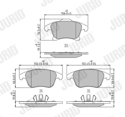 Bremseklosser JURID 573674J Bremseklosser JURID 573674J