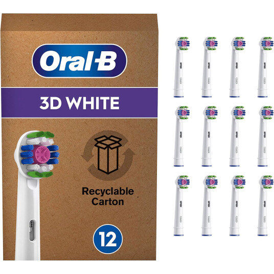 Oral-B 3D White CleanMaximiser 12 stk. Børstehoder