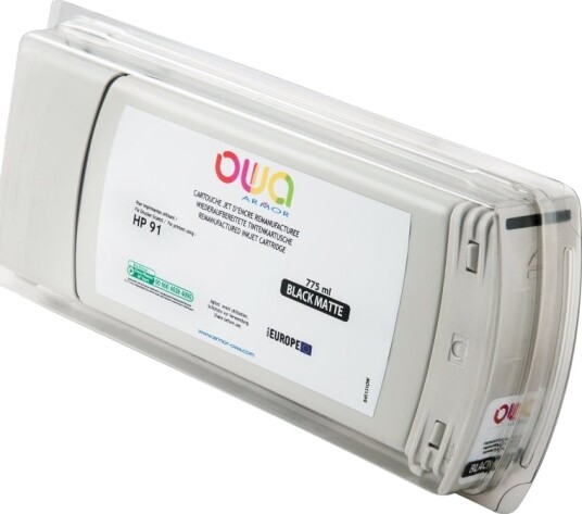 OWA HP 761 matt svart kompatibel blekkpatron 775 ml B45141OW