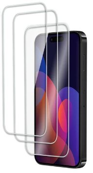 3-pakning Screen protector herdet glass 2,5D til iPhone 15 Plus