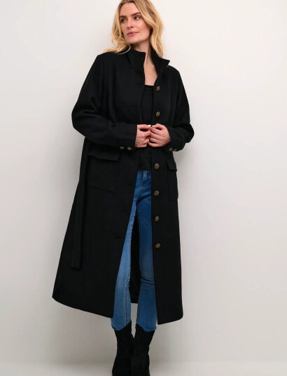 Cream Crtova Coat Black 36