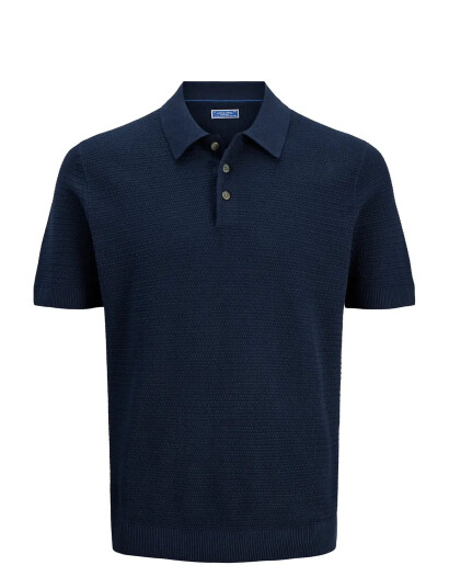 Jack & Jones Jprbluriley Knit Polo Ss Jnr Navy 140 Jack & Jones Jprbluriley Knit Polo Ss Jnr Navy 140