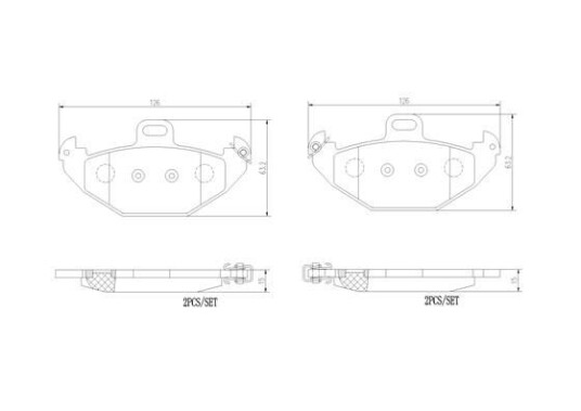 Bremseklosser BREMBO P 68 021