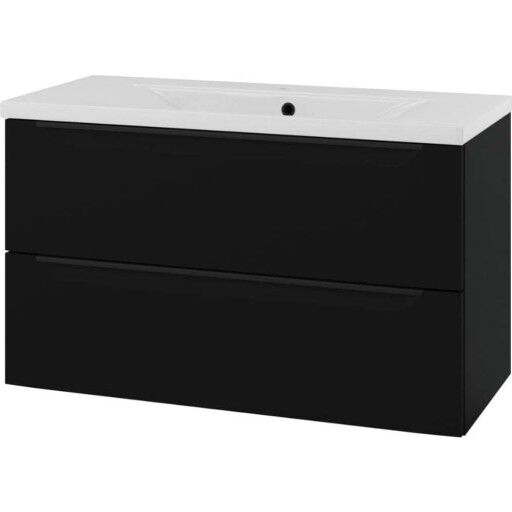 Linn Bad Mari underskap 100x45,6 cm matt sort
