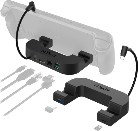 Nyko Steam Deck 7-i-1 USB-C dokkingstasjon med strøm Nyko Steam Deck 7-i-1 USB-C dokkingstasjon med strøm