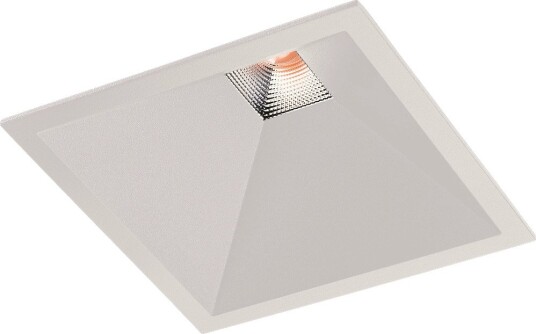 SG Soft Square Hvit 12W 910lm 3000K Ra98 IP43 Downlight