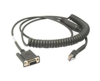 ZEBRA CABLE RS232 DB9 2 8M COILED CABL
