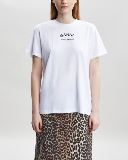 Thin Jersey Relaxed O-neck T-shirt Bright White Thin Jersey Relaxed O-neck T-shirt Bright White