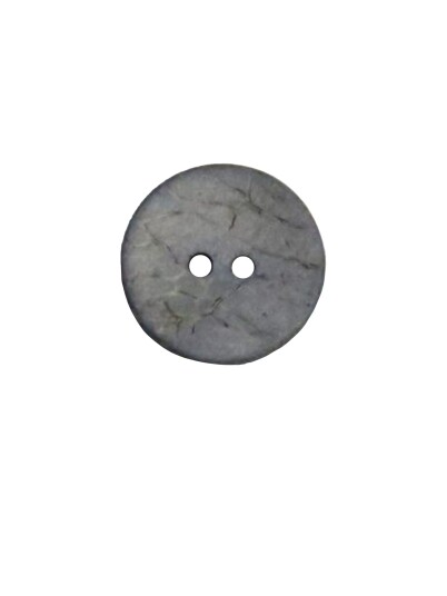 Villy Jensen Knapp 2 hull kokos lysblå 15mm