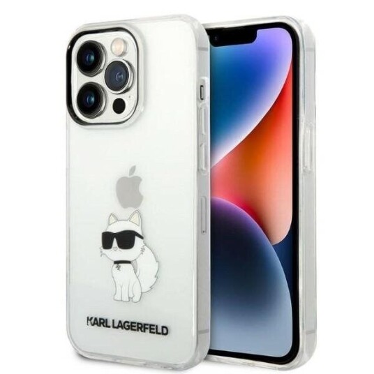 Karl Lagerfeld Etui Karl Lagerfeld Klhcp14xhnchtct Apple Iphone 14 Pro Max Transparent Hardcase Iml Nft Choupette