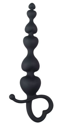 Easytoys Anal Collection Svarte Analkuler m/ Hjerteløkke Easytoys Anal Collection Svarte Analkuler m/ Hjerteløkke