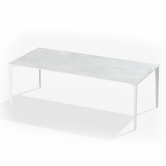 Fast Allsize Spisebord 221x101 cm White / Gres Snow