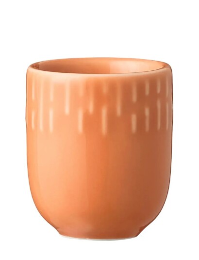 Aida Confetti Apricot Mini Kop Med Relief Porcelæn 5 Cl. Orange 