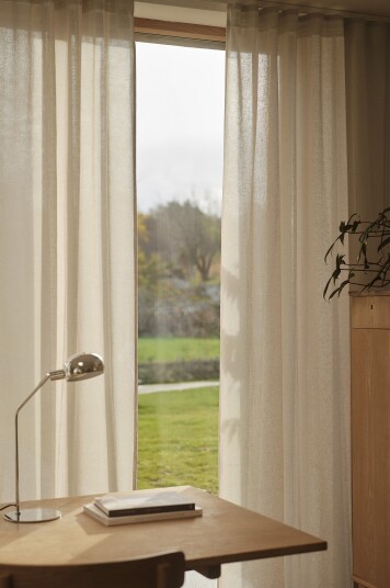Jotex Gardin Linblanding 2pakke linnebeige LILL 219858502220