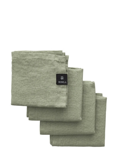 Himla Sunshine Napkin 4-Pack - Green - 45X45CM