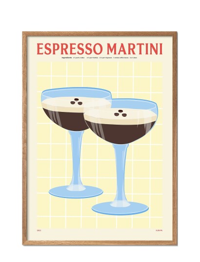 PSTR Studio Pstr Studio - Pstr Studio X Elin Pk -  Espresso Martini - Multi/patterned - 30X40CM