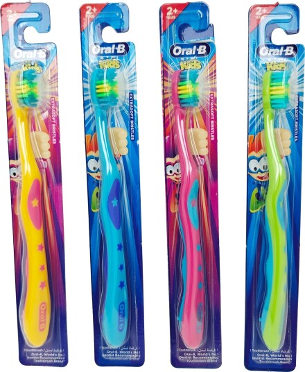 ORAL-B Kids Barnetannbørste Oral-B Kids tannbørste 2+ år Ekstra skånsom pleie til de minste (1 stk.) GRØNN ORAL-B Kids Barnetannbørste Oral-B Kids tannbørste 2+ år Ekstra skånsom pleie til de minste (1 stk.) GRØNN