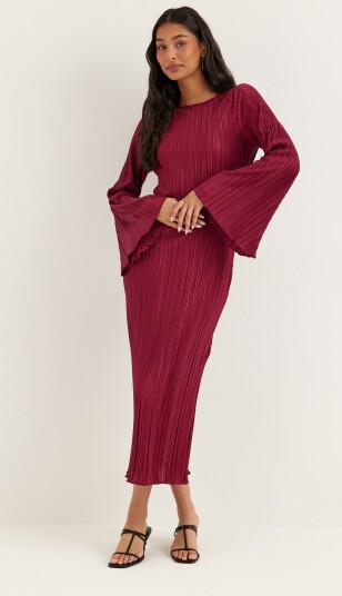 Bubbleroom Pleated Frill Dress