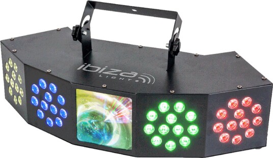 Ibiza Starwash 3-i-1 lyseffekt med DMX Ibiza Starwash 3-i-1 lyseffekt med DMX