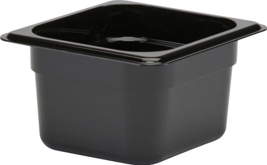Kantine Cambro 1/6Gn 1.5L 17.6X16.2X10cm Polycarbonat Sort,Stk