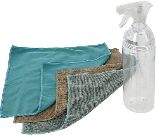 Ki sprayflaske 750 ml med 3 mikrofiberkluter