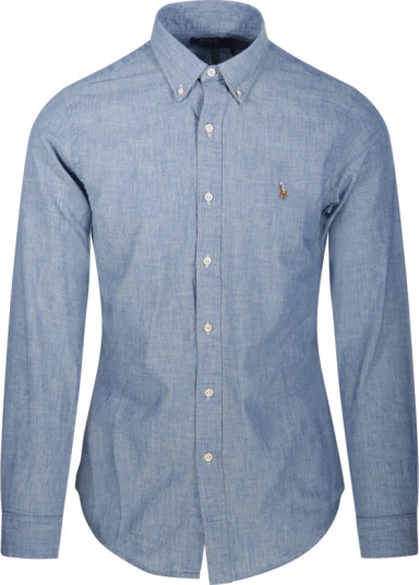 Polo Ralph Lauren Slim Fit Chambray Shirt Washed Polo Ralph Lauren Slim Fit Chambray Shirt Washed
