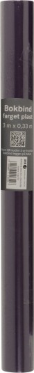 Bokbind plast 3m x 33cm lilla