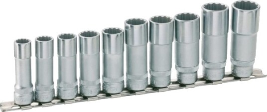 Hazet 880Tz/10H, Støpselsett, 3/8", Metrisk, 10 Hoder, 10,19 Mm, 24 Cm Hazet 880Tz/10H, Støpselsett, 3/8", Metrisk, 10 Hoder, 10,19 Mm, 24 Cm