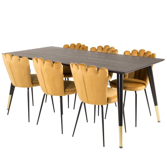 Furniture/Fashion Spisegruppe furniture/fashion Disa med 6 Limhamn Light Stoler GR19185