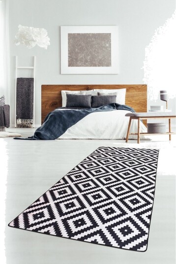 Chilai Matte 120x200 cm - Svart/Hvit