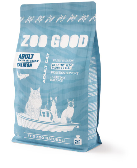 Zoo Good Kornfri Fisk 2 kg Kattemat for Voksne Katter med Helse og Pels Zoo Good Kornfri Fisk 2 kg Kattemat for Voksne Katter med Helse og Pels