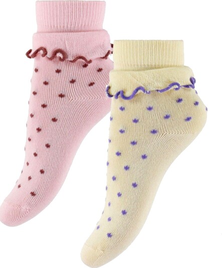 minipop Mpopmarra Bamboo Ankle Socks 2 Pack Pink 31/34Y