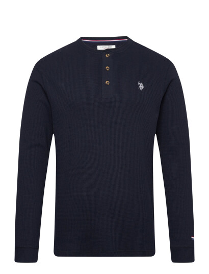 U.S. Polo Assn. Rex Reg Ls Wk Uspa M Tee - Navy - XXL