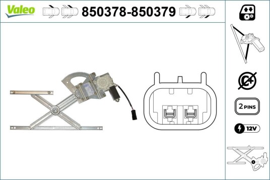 Vindusheis VALEO 850378
