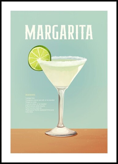 Margarita Poster Plakat / 30x40cm