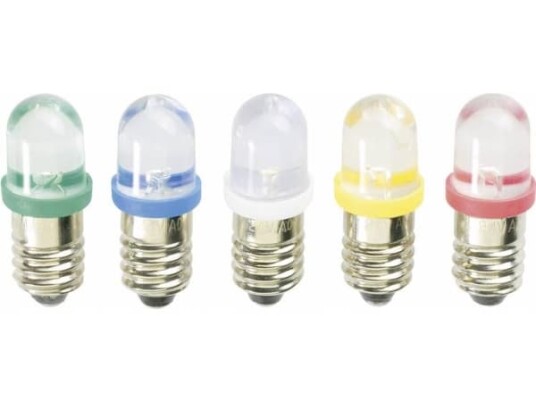 Barthelme LED-signallampe E10 Gul 12 V/DC 12 V/AC 59101212