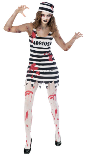 Amscan International Zombie Fange Dame Karnevalskostyme  XLarge