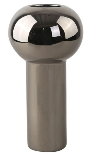 Cooee Design Pillar vase 24 cm Dark Sølv Cooee Design Pillar vase 24 cm Dark Sølv