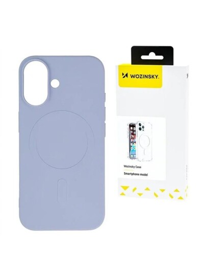 Wozinsky Silicone Case MagSafe Compatible for Samsung Galaxy S24 FE Purple