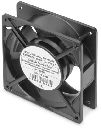 Digitus DN-19 Vifteenhet 120mm - Kjølesystem med 2.3 m³/min Luftstrøm - Sort Digitus DN-19 Vifteenhet 120mm - Kjølesystem med 2.3 m³/min Luftstrøm - Sort