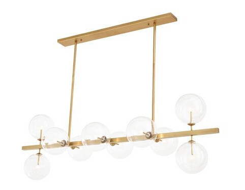 Largo taklampe messing