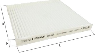 Kupefilter MAHLE LA 636