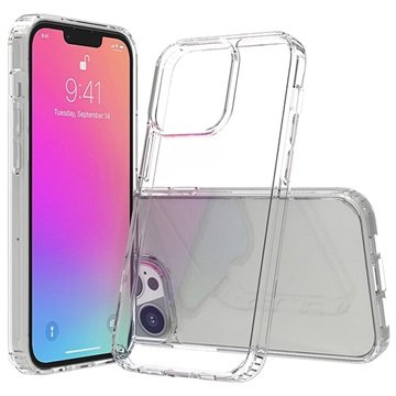 Shockproof iPhone 13 Pro Hybrid-deksel Gjennomsiktig