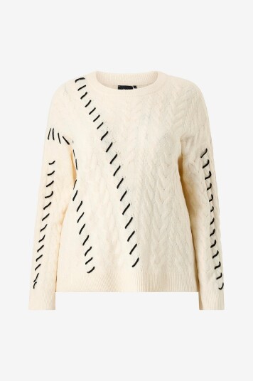 Zizzi   Pullover mLea L/S Pullover   Beige