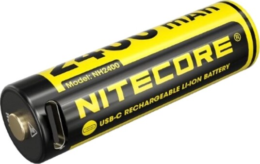 Nitecore NH2400 AA Li-ion 2400mAh USB-C - 1-pakning