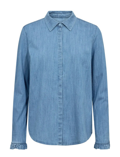 MOS MOSH Mmmattie Flip Denim Shirt   Blue   L