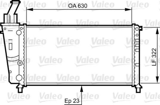 VALEO 734221 Radiator motorkjøling